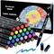 Dual Tip Fabric Markers, 30 Colors Permanent No Bleed Pens for T-Shirts Sneakers, Non-Toxic & Child Safe for Kids Adult Painting Writing